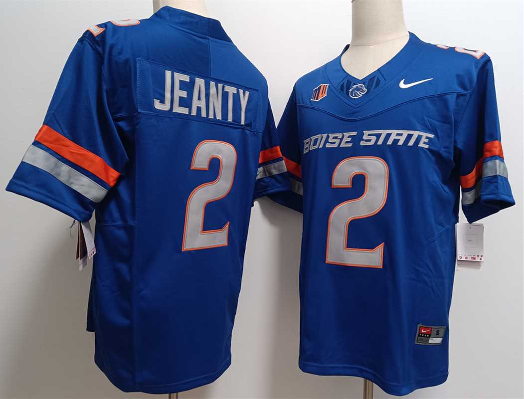 Mens Boise State Broncos #2 Ashton Jeanty Royal 2024 F.U.S.E. Vapor Limited Stitched Football Jersey->boise state broncos->NCAA Jersey
